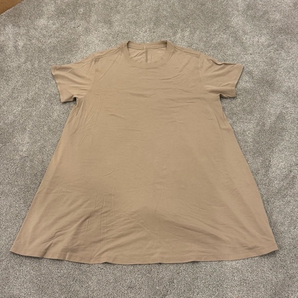 Lululemon All Yours Tee Dress Sheer Oak Tan Brown size medium Worn Once - Picture 6 of 6